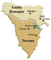 Mappa Parco Nazionale delle Foreste Casentinesi, Monte Falterona, Campigna